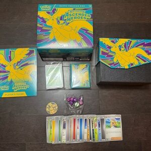 Pokemon Cards TCG Mega Evolution Ascended Heroes Elite Trainer Box + Accessories